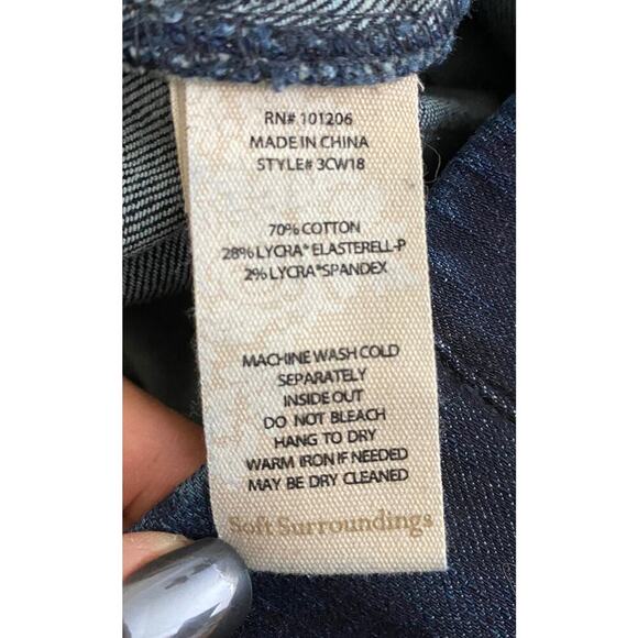 Soft Surroundings Women's Supremely Reverie Soft Pull On Jeans Jeggings Stretch - Picture 5 of 5